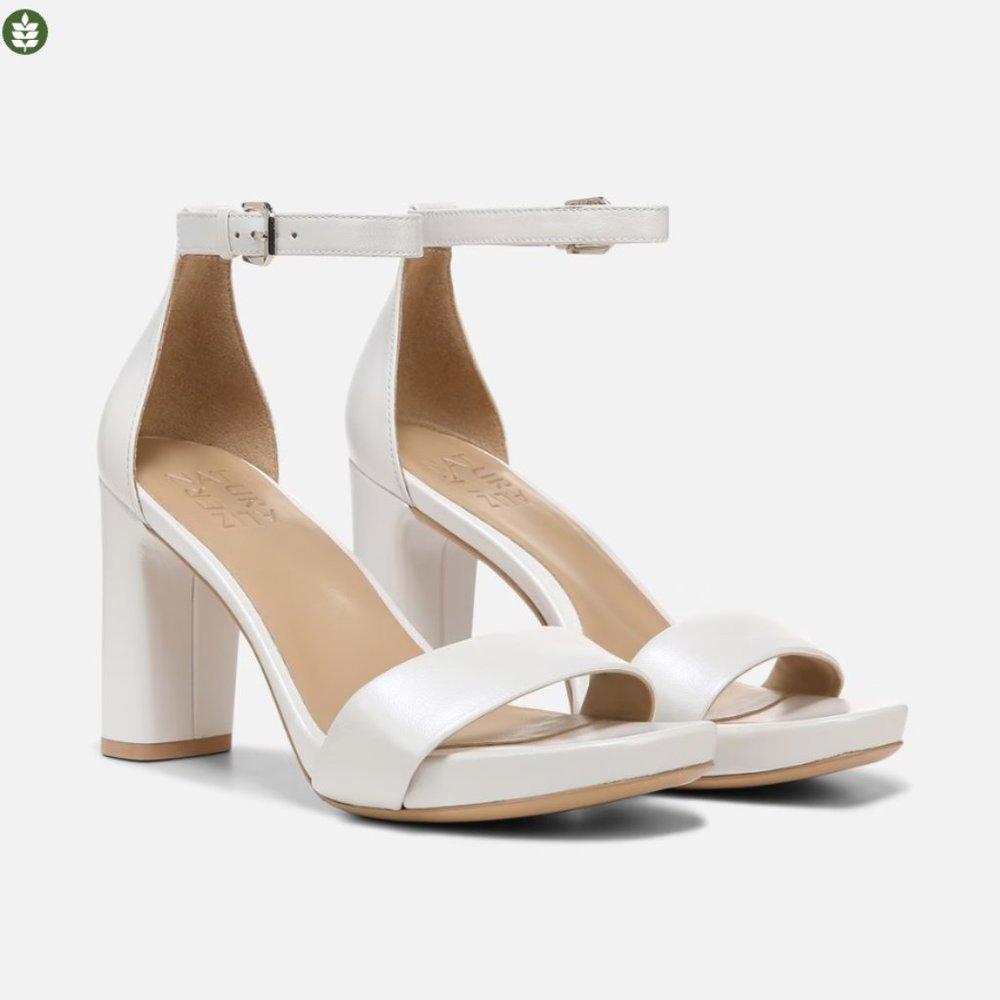 Naturalizer Joy Dress Sandal - White Leather